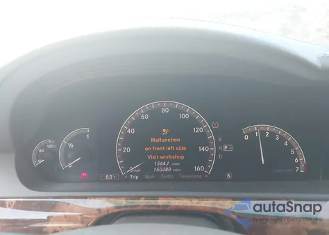 2007 Mercedes-Benz S 550 z USA, uszkodzony, nr VIN WDDNG71X47A034720